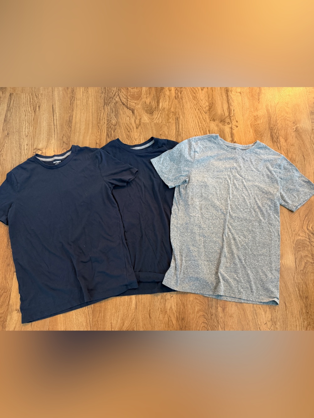 [BUNDLE OF 3] Short Sleeve Tee Set - Navy & Heather Gray 14-16 Boy